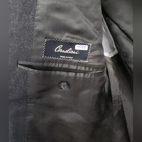 Corneliani Super 100's Extrafine Merinos Virgin Wool Jacket Blazer EU 56 USA 46 - Picture 5 of 13